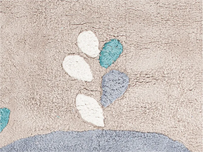 HANS NATUR HANS NATUR Kinderteppich Bio-Baumwolle "Wal" Maße 100 x 130 cm, Braun, – Produktbild 2 von 2