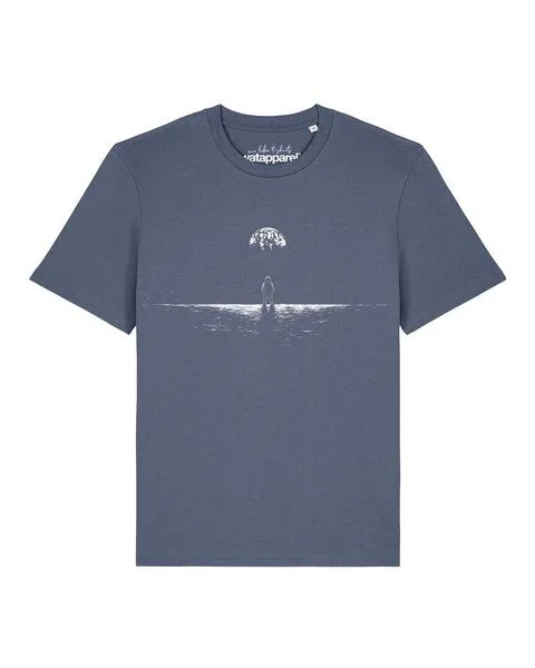 watapparel watapparel T-Shirt Unisex Lost in space, Blue grey, – Produktbild 1 von 2