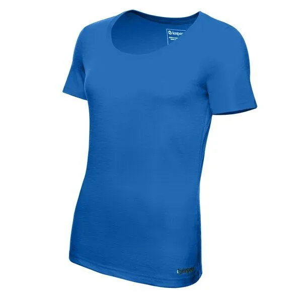 Kaipara - Merino Sportswear Kaipara - Merino Sportswear Merino Shirt Kurzarm Slimfit 150 weiter Rundhals Damen, Royal, – Produktbild 2 von 2