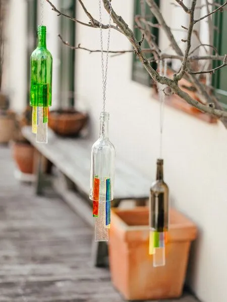 MaBe MaBe Windspiel und WINDLICHT - Nachhaltigkeit pur - wunderschön !, Transparent, – Produktbild 4 von 4