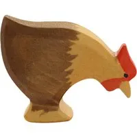Ostheimer Ostheimer Huhn (pickend) 5,5 cm Laubholz, handgeschnitzt und lasiert – Produktbild 1 von 1