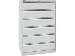 Bisley Bisley Karteischrank "DF 6" dreibahnig, 6 Schubladen, DIN A5, reinweiß – Produktbild 1 von 1