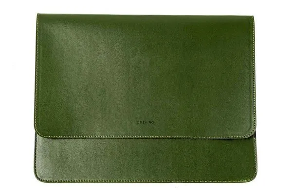 GREVIRO GREVIRO Tablet Tasche aus Kaktusleder (vegan) - für iPad Pro / iPad Air / Surface / Galaxy Tab, Grün, – Produktbild 3 von 4