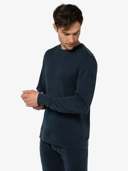 Super.Natural Super.Natural Sweatshirt Solution Bio Crew für Herren, Merino, Blueberry, – Produktbild 2 von 4