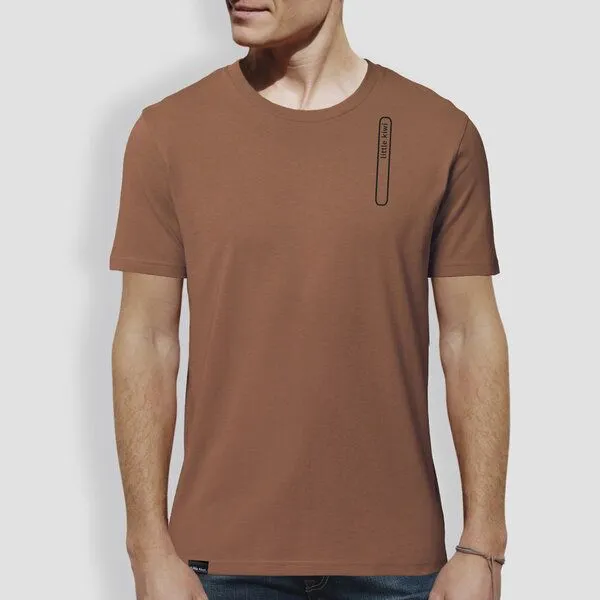 little kiwi little kiwi Herren T-Shirt, "Windungen", Brown, – Produktbild 2 von 2