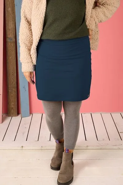 La Gitana La Gitana Rock „Sille“ aus Bio-Baumwolle – Damenrock Sweat elastisch, nachhaltig & fair, Blau, – Produktbild 4 von 4