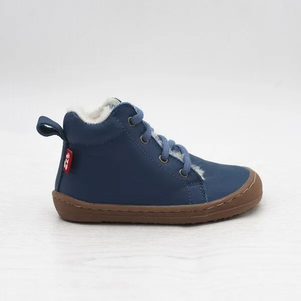 Pololo Pololo Barfußhalbschuh, wollgefüttert, Schnürung, Blau, – Produktbild 3 von 4