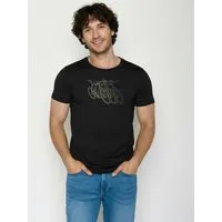 GreenBomb GREENBOMB Race Guide - Sportliches T-Shirt aus Bio-Baumwolle / hochwertiger Print / GOTS / Fair & Vegan, Schwarz (schwarz), – Produktbild 1 von 1