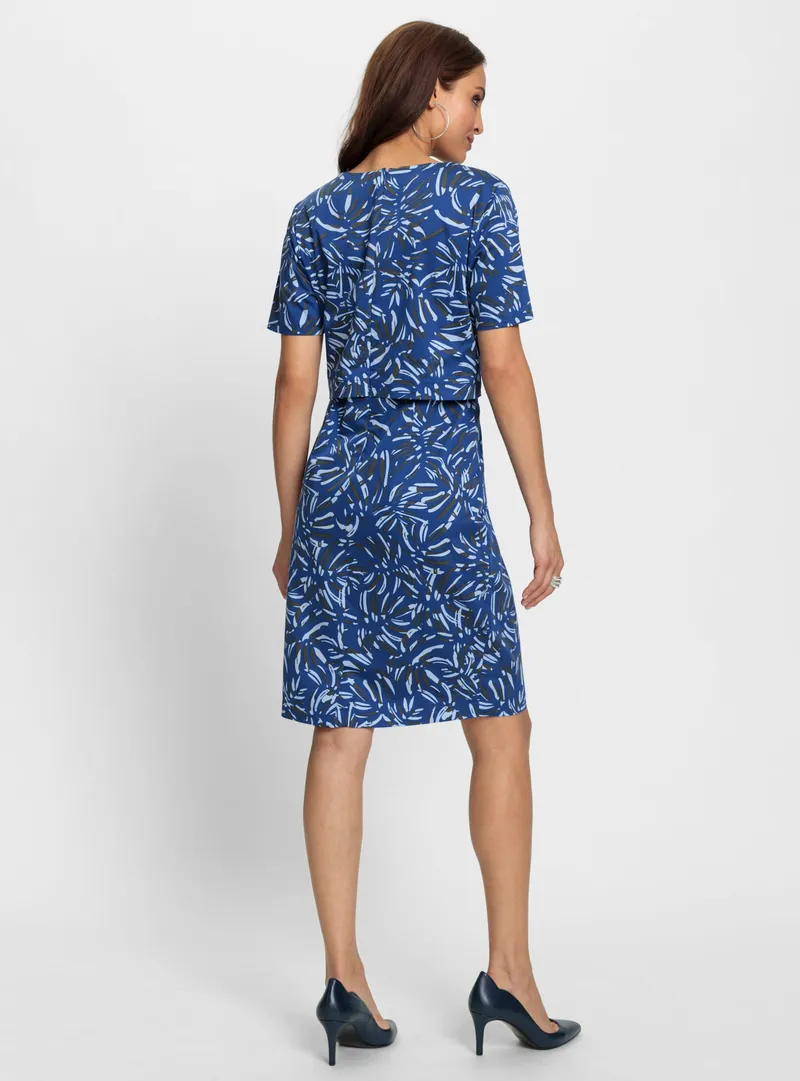 Witt Druckkleid, Royalblau-graphit-bedruckt, – Produktbild 2 von 2