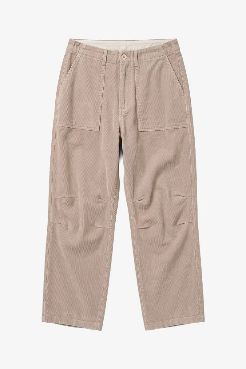 KnowledgeCotton Apparel KnowledgeCotton Apparel Damen vegan Hose Bloom Barrel Cord Hellgrau, Grau, – Produktbild 1 von 2
