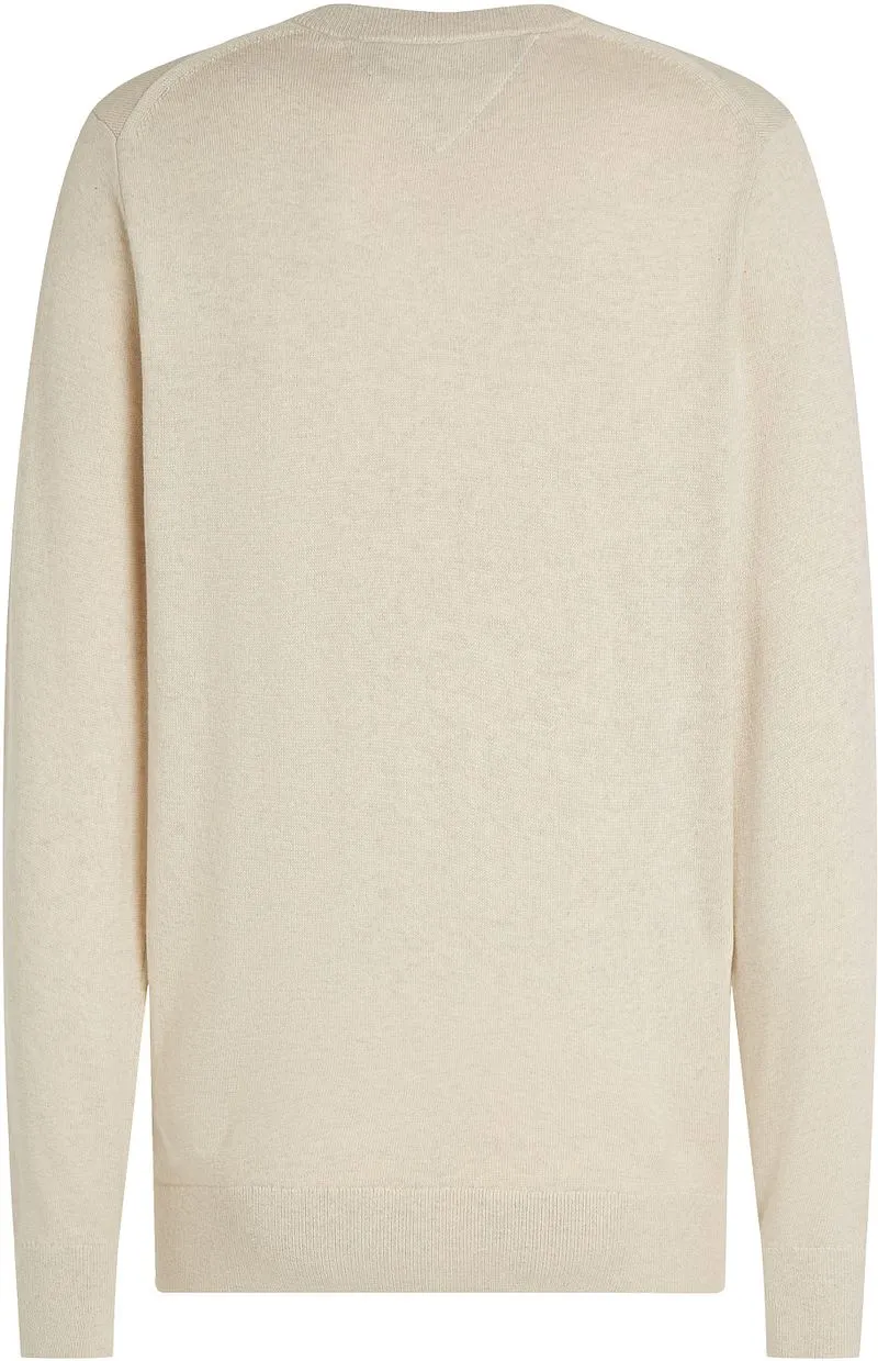 Tommy Hilfiger Tommy Hilfiger Pullover Cotton Kashmir Ecru - Größe M, Wollweiß, – Produktbild 5 von 5