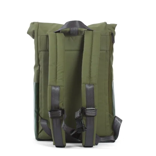 7clouds 7clouds Rolltop-Rucksack Kira 7.1, Jungle green-mud green, – Produktbild 3 von 4