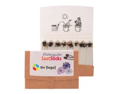 Bio-Saatsticks 'Blütenzauber' inkl. 1-4-farbig bedruckter Karte – Produktbild 1 von 1