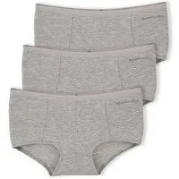 ORGANICATION ORGANICATION BLAIRE | Boyshorts Panty aus Bio-Baumwolle und TENCEL Modal im 3er-Pack, Grey melange, – Produktbild 1 von 1