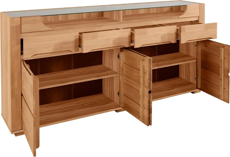 OTTO home Sideboard Denis, Breite 200 cm, Braun, – Produktbild 7 von 8