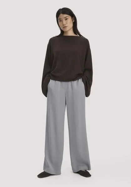 hessnatur hessnatur Strick Pullover Oversize aus Bio-Merinowolle mit Cashmere, Kakao braun, – Produktbild 2 von 4