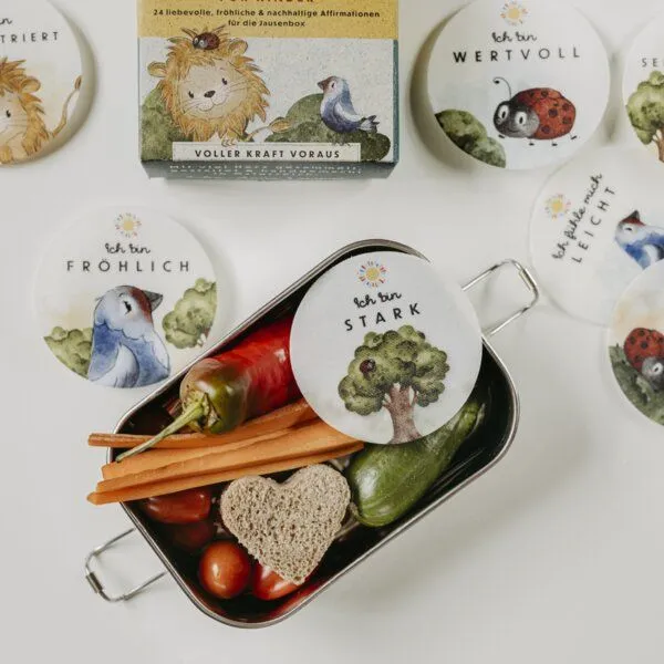 Leo und Lui Leo und Lui Löwenstarke Gedanken für Kinder - Affirmationskärtchen für die Pausenbox – Produktbild 3 von 3