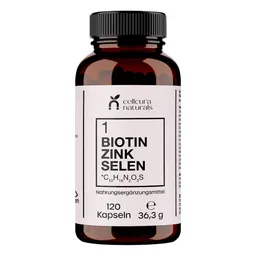 Cellcura Naturals Cellcura Naturals Biotin Zink Selen Vegan Kapseln – Produktbild 1 von 1
