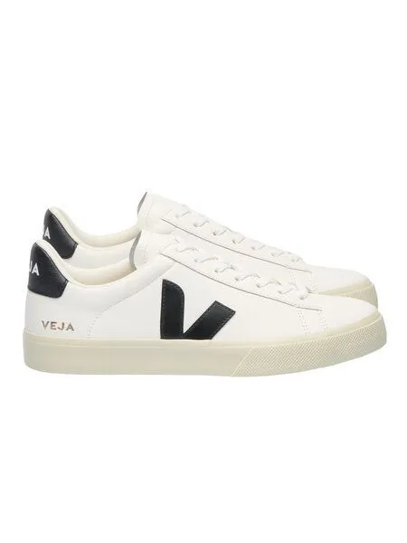 Veja Veja Sneaker Damen - Campo Chromefree, Weiß (extra white black), – Produktbild 1 von 3