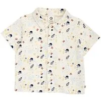 müsli müsli Babyshirt, Tofu/ hemp/ navy, – Produktbild 1 von 2