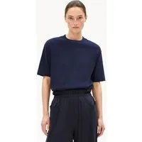 ARMEDANGELS ARMEDANGELS TARJAA Damen Heavyweight T-Shirt aus recyceltem Baumwoll Mix, Tinted navy, – Produktbild 1 von 1