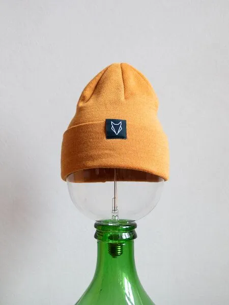 VEROIKON VEROIKON Merino-Beanies Fuchsbau, Honig, – Produktbild 1 von 1