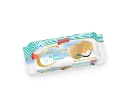 Coppenrath Coppenrath Zuckerfrei Kokos Cookies 200g - Zuckerfreie Plätzchen mit Kokosaroma - Urlaubsgefühl - Für Veganer - Weniger Zucker - Abwechslungsreicher. – Produktbild 1 von 1