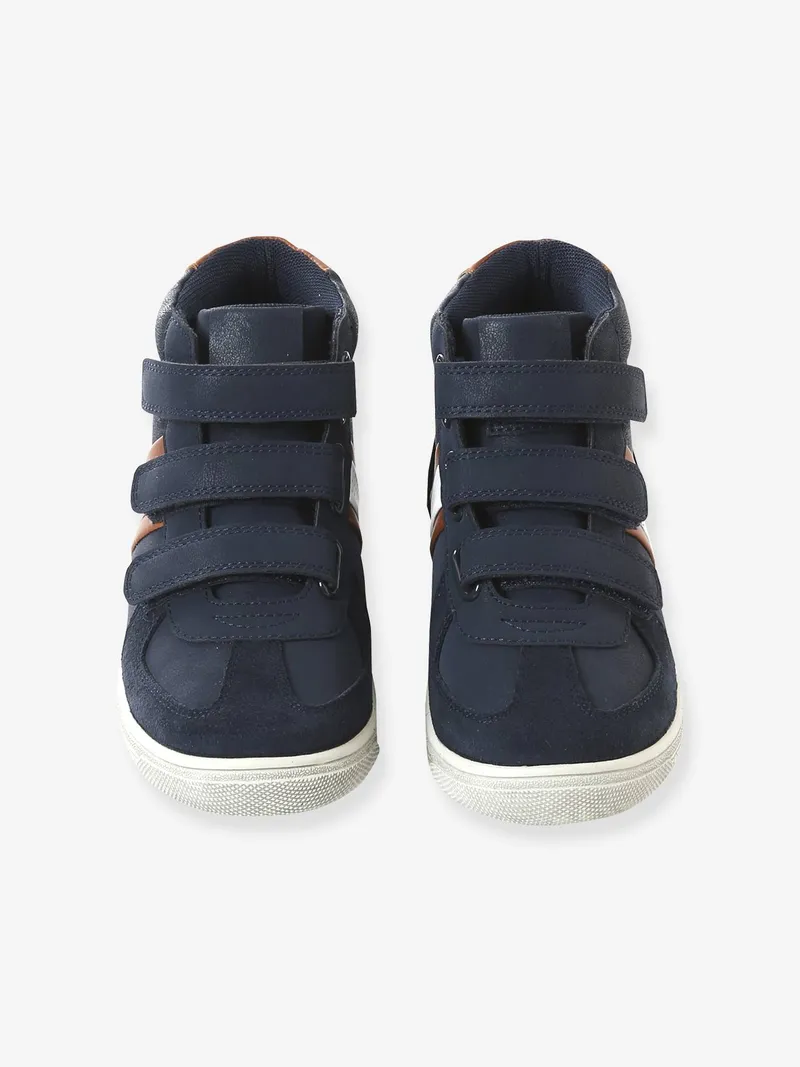 Vertbaudet Vertbaudet Jungen Klett-Sneakers mit Kontraststreifen, Marine, – Produktbild 4 von 4