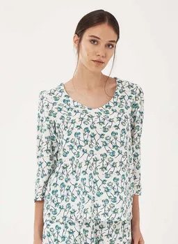 ORGANICATION ORGANICATION Bluse aus TENCEL Lyocell mit Allover-Print – Produktbild 1 von 1