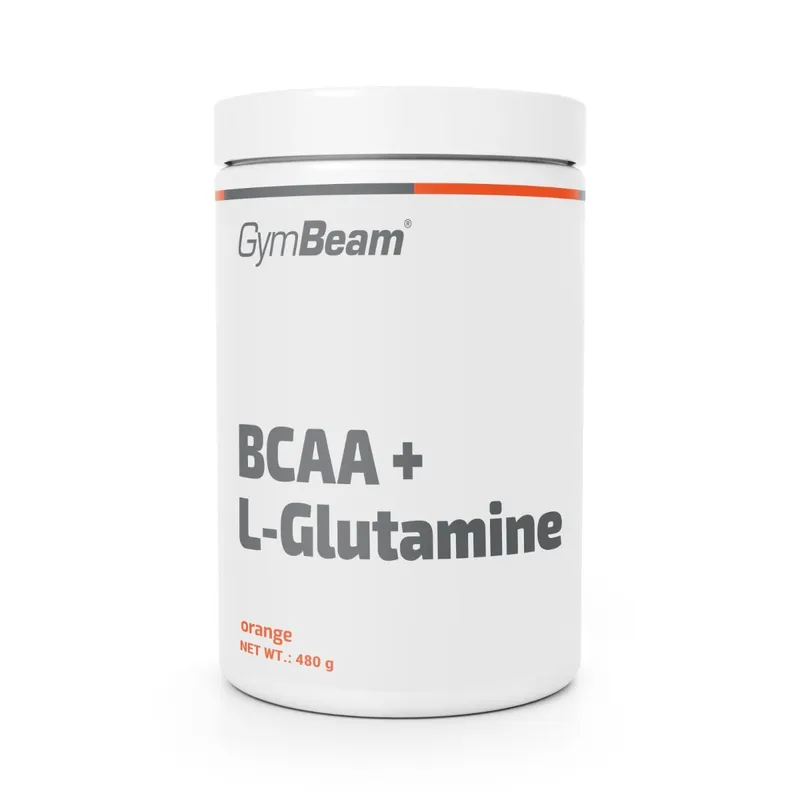 GymBeam GymBeam BCAA + L-Glutamin 480 g Orange – Produktbild 1 von 1