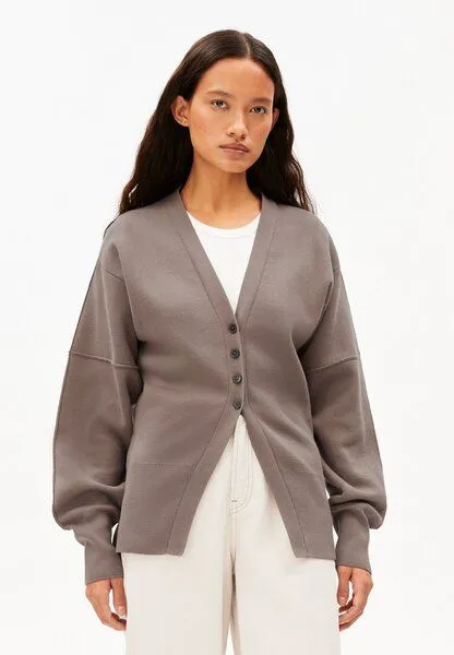 ARMEDANGELS ARMEDANGELS COMPACT BARREL Damen Strickjacke aus 100% Bio-Baumwolle, Walnut cream, – Produktbild 1 von 4
