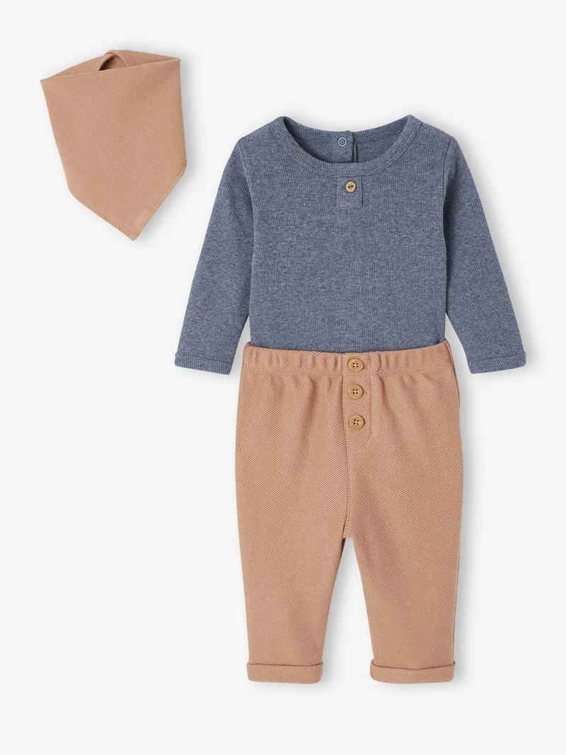 Vertbaudet Baby Set, Camel, – Produktbild 3 von 4