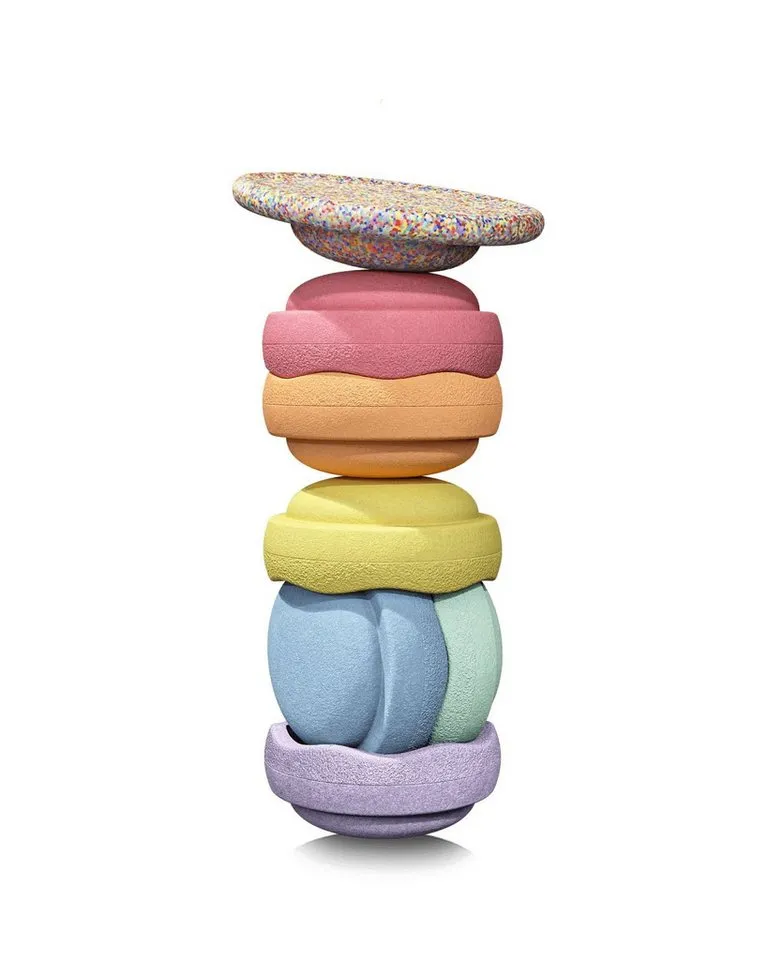 Stapelstein® Stapelstein® Rainbow Set pastel Ø 27,5cm, H: 12cm, Ø 35,5cm, H: 8,4cm – Produktbild 8 von 8