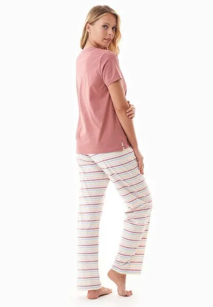 ORGANICATION ORGANICATION TRINNITY | Pyjama-Set aus Bio-Baumwolle, Clay, – Produktbild 3 von 4