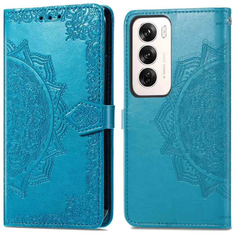 imoshion imoshion Mandala Klapphülle für das Oppo Reno 12 Pro, Türkis, – Produktbild 1 von 1