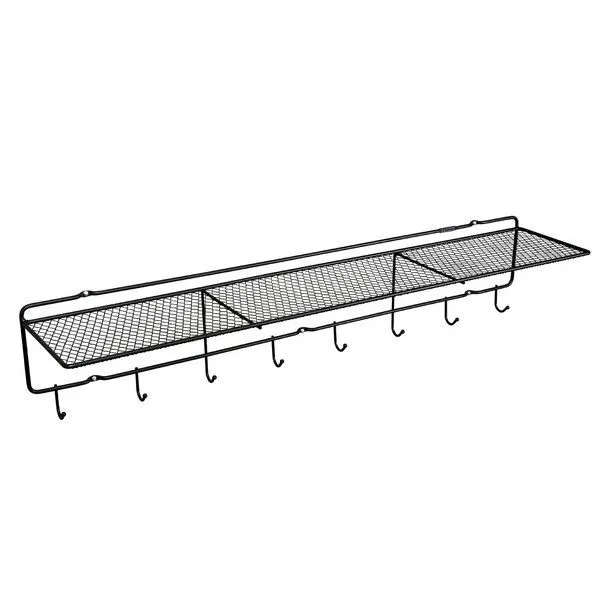 Puhlmann Puhlmann Wandgarderobe Schwarz, Schwarz, – Produktbild 2 von 8