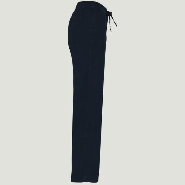 YTWOO YTWOO Relaxed Damen Leinenhose, Navy, – Produktbild 2 von 2