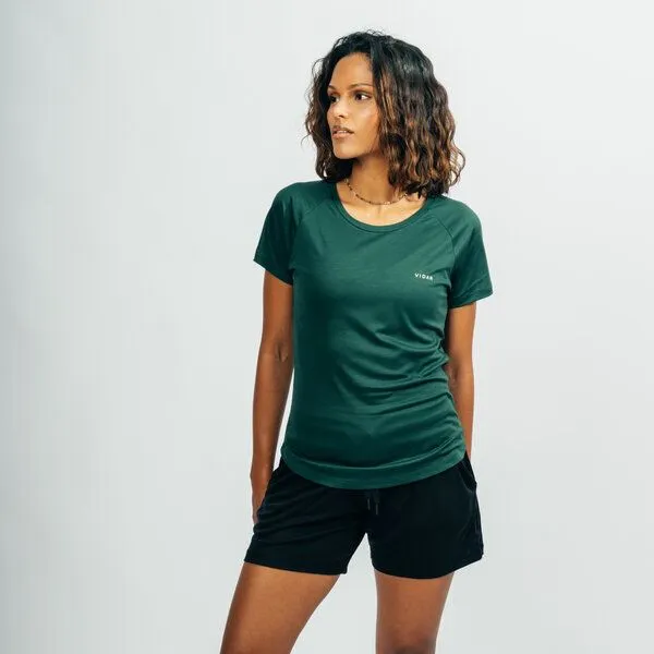 VIDAR Sport VIDAR Sport Damen Sportshirt aus SEACELL, Dunkelgrün, – Produktbild 3 von 4