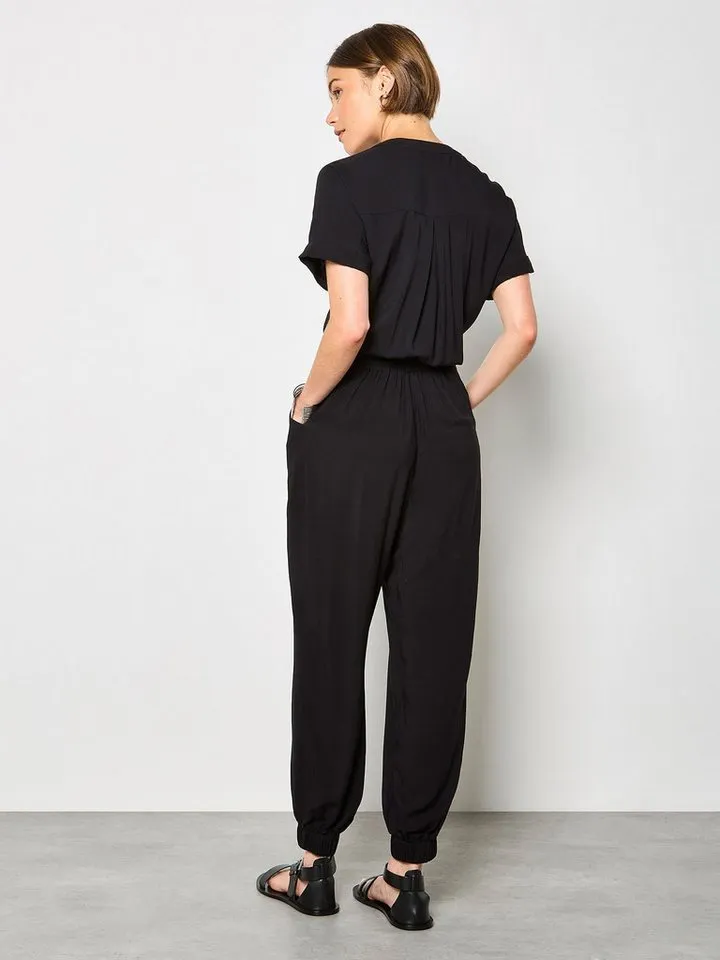 Apricot Apricot Jumpsuit Utility-Jumpsuit Einfarbig, Schwarz, – Produktbild 4 von 5