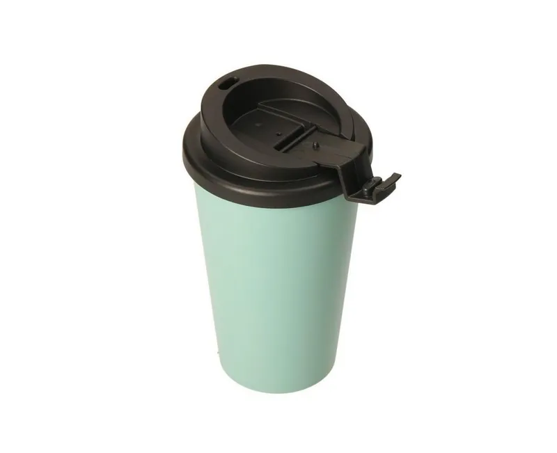 elasto elasto Kaffeebecher Kunststoff mit 2K-Verschluss, Haselnuss, – Produktbild 8 von 8