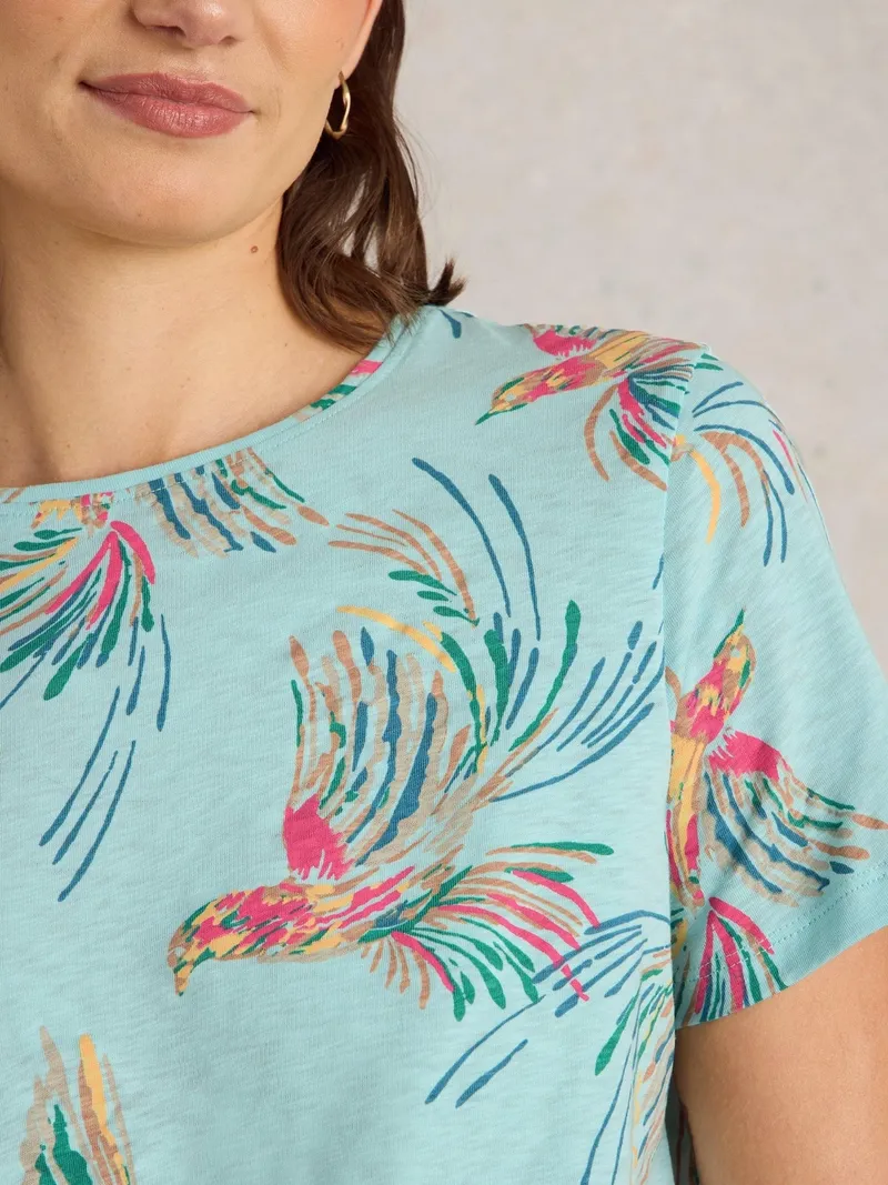 White Stuff T-Shirt Abbie - 38/R, Blau print, – Produktbild 3 von 4