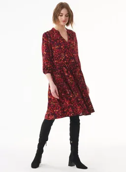 ORGANICATION ORGANICATION Kleid aus LENZING ECOVERO mit Allover-Print – Produktbild 1 von 1
