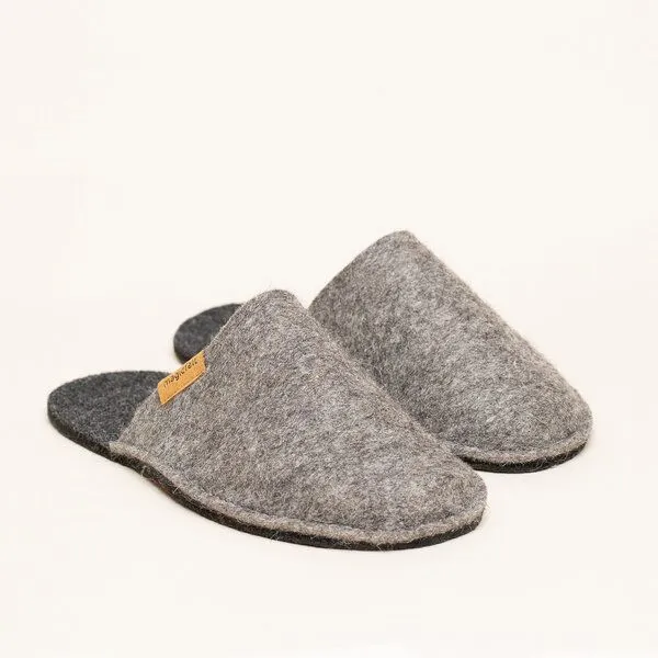 Magicfelt Magicfelt Filz-Pantoffel Magic Travel aus 100% recycelter Schurwolle für Damen & Herren, Tiroler steinschaf, – Produktbild 2 von 5