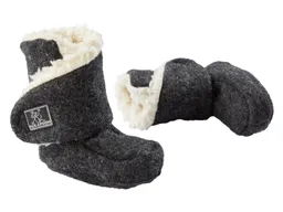 Pickapooh Pickapooh Baby Hausschuhe Babyschuhe Walk-Boots mit Klettverschluss anthrazit Gr. 2 (3-6 Monate) – Produktbild 1 von 1
