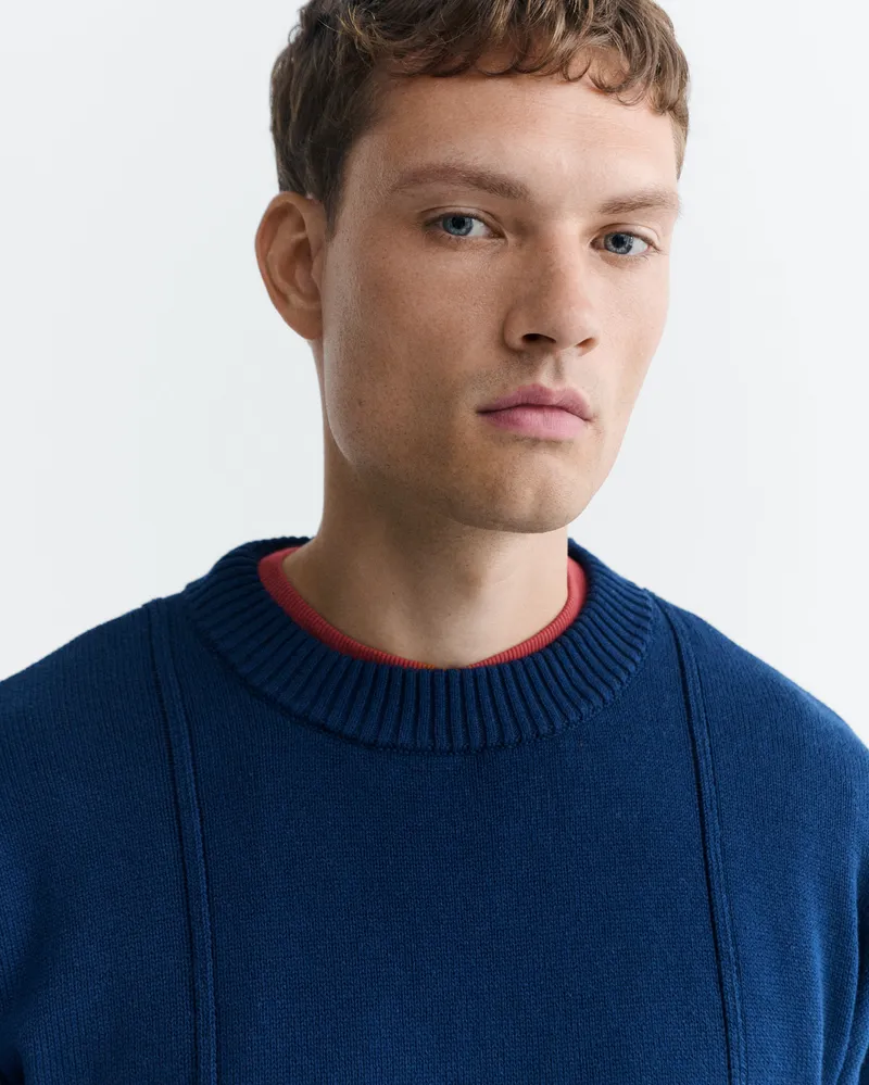 thinking mu Thinking MU Herren vegan Pullover Cole Jersey Marineblau, Blau, – Produktbild 1 von 2