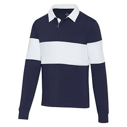 Elevate NXT Clyde Rugby Polo Sweatshirt Unisex, navy / weiß, XS – Produktbild 1 von 1