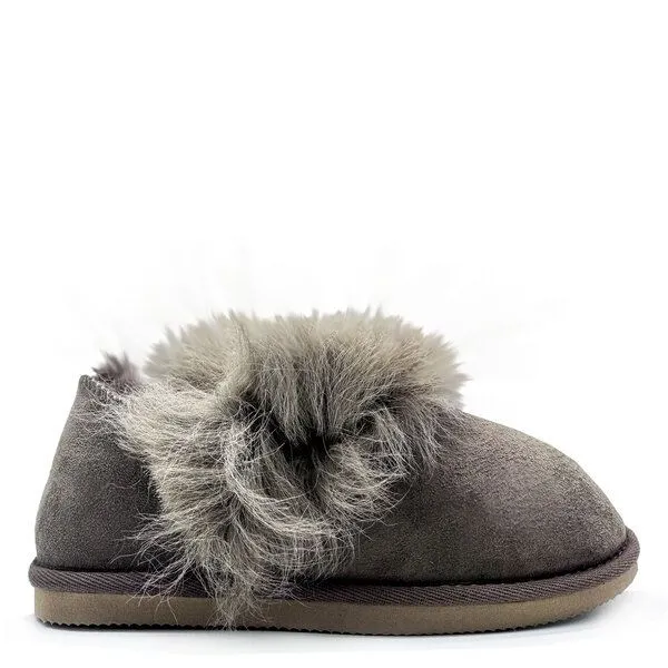thies thies 1856 ® Bad Hair Day Stiefel aus Schaffell, Elephant grey, – Produktbild 1 von 4