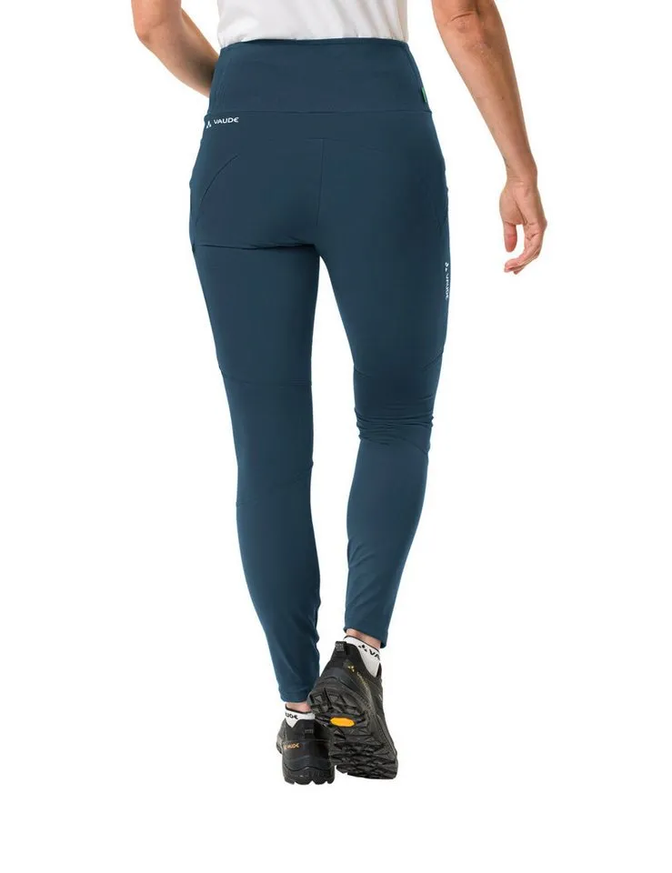 Vaude Vaude Funktionshose Women's Scopi Tights II (1-tlg) schnellstrocknende und strapazierfähige Outdoor-Hose, Blau, – Produktbild 3 von 4