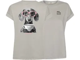 GreenBomb GREENBOMB Dog Coffee Loony - Sportliches T-Shirt aus Bio-Baumwolle mit Rollup Sleeve / hochwertiger Print / GOTS / Fair & Vegan – Produktbild 1 von 1