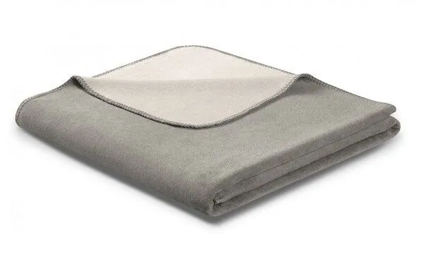 biederlack biederlack Wohn-und Kuscheldecke Duo Cotton, Graphit-rauch, – Produktbild 3 von 3
